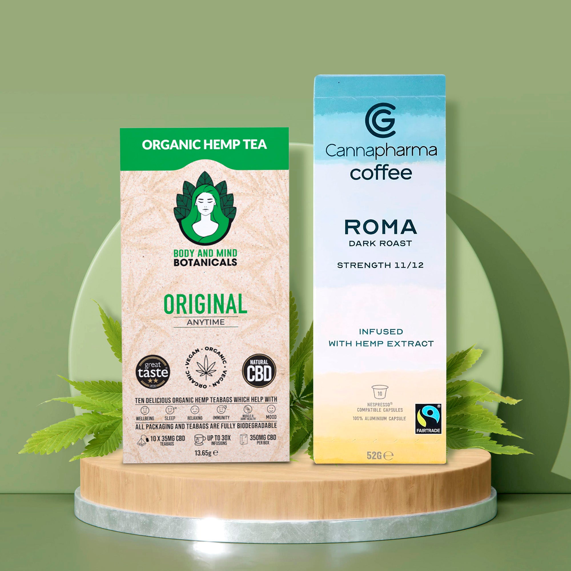 CBD Coffee and Tea Bundle Body and Mind Botanicals UK